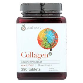 Collagen Tablets - by Youtheory - Advanced Formula (Types 1, 2 and 3) - 290 Tablets Collagen Tablets - by Youtheory - Advanced Formula (Types 1, 2 and 3) - 290 Tablets
