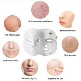 LED Mask - 7 Colors Light-Emitting Diode (LED) - Facial Skin Care Mask - Facial Skin Rejuvenation - Home Face Lifting LED Mask - 7 Colors Light-Emitting Diode (LED) - Facial Skin Care Mask - Facial Skin Rejuvenation - Home Face Lifting